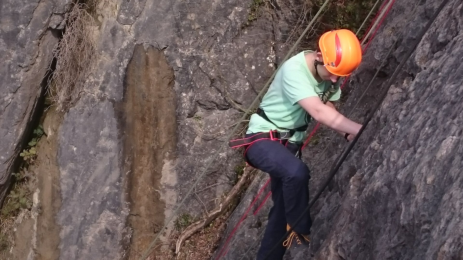 Climbing at Dinas