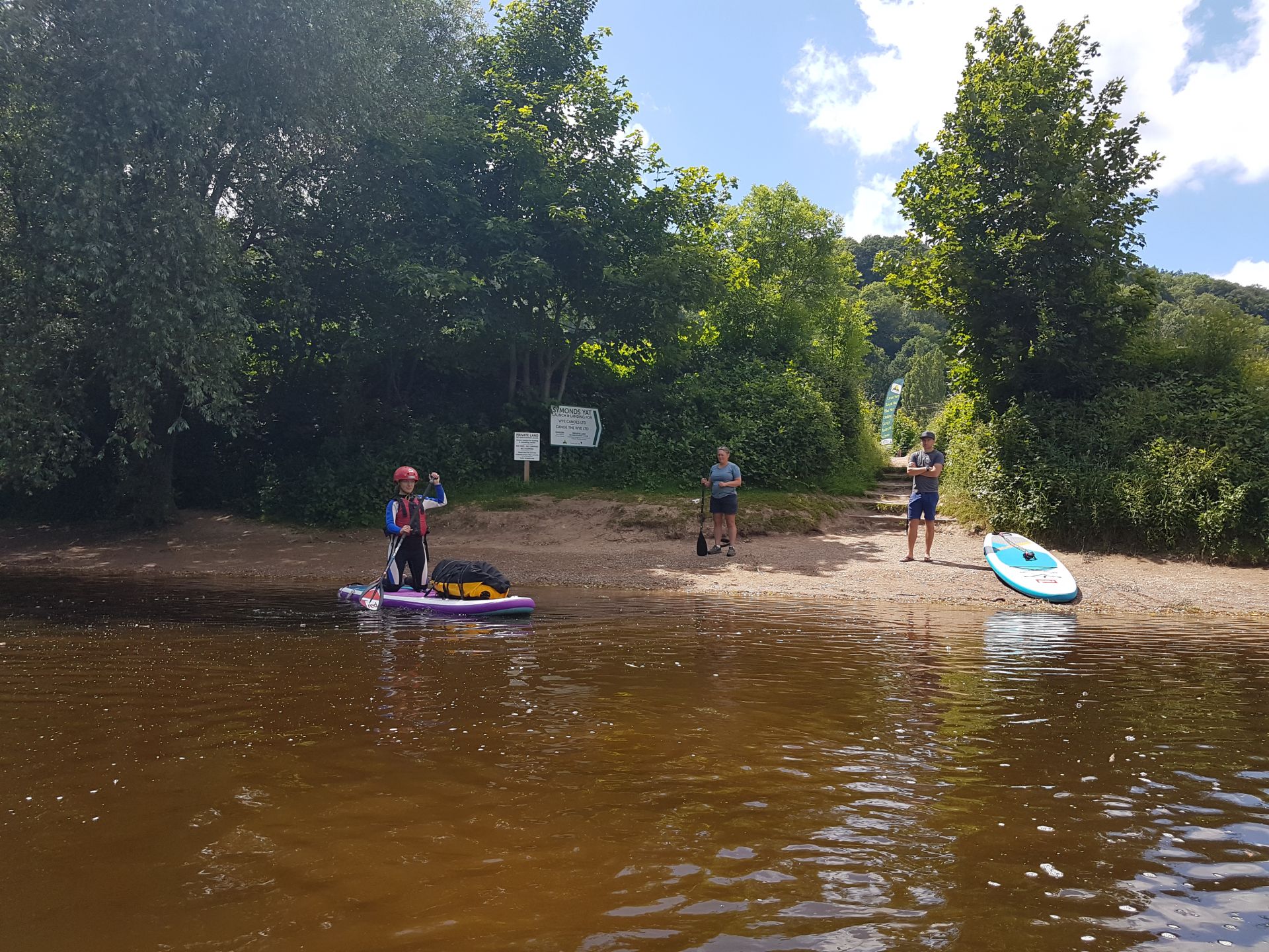 Our access point at the beach Symonds Yat West