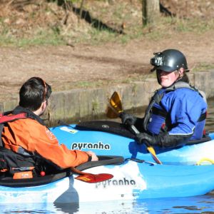 Instructor and student on Mallards Pike
