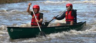 Canoe in the rapids2