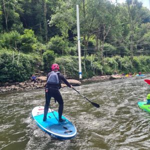 WW Paddleboarding for the first time.
