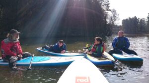 British Canoeing SUP instructors module on Mallards Pike