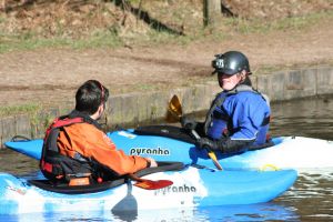Instructor and student on Mallards Pike