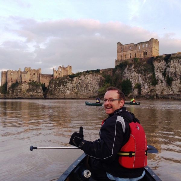 Approaching Chepstow Castle
