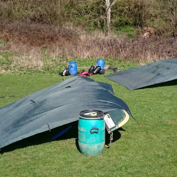 Canoe Bivvy for the night.
