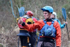 Kayak Instructor communicating
